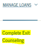 exit counseling link