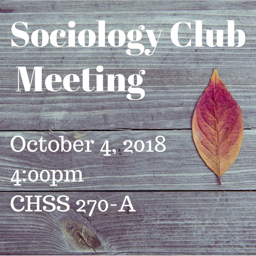 Sociology Club - Department Of Sociology