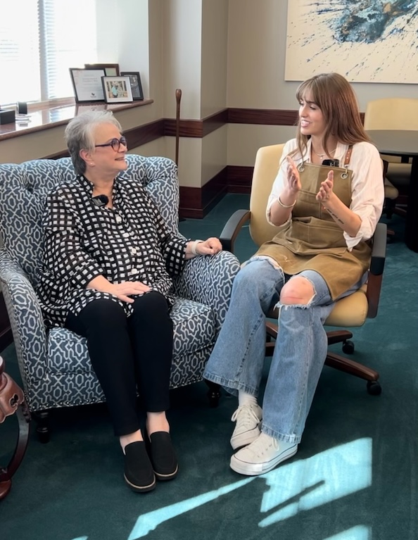 Reynolds and SHSU President Alisa White