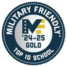 Military Friendly '24-25 Gold Top 10 School