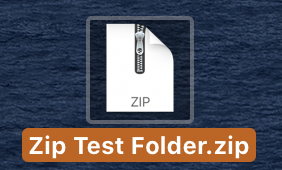 how do you zip a file on a mac